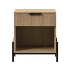 Modern Fluted-Drawer Nightstand