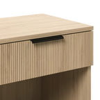 Modern Fluted-Drawer Nightstand