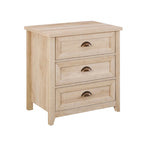 3 Drawer Farmhouse Nightstand
