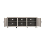 70.08 TV Stand with Doors and Open Storage Compartments for TVs Up to 60