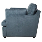 37 Accent Chair with Plastic Legs and Decorative Pillows