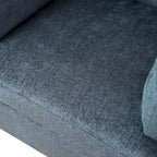 37 Accent Chair with Plastic Legs and Decorative Pillows