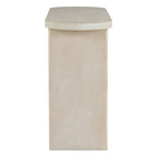 Elegant Minimalist Console Table with Rounded Edges and Sturdy Shelf Design for Entryway, Living Room