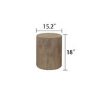 Set of 3 Rustic Wooden Coffee Tables with Distinctive Tree Ring Patterns - Perfect for Living Room