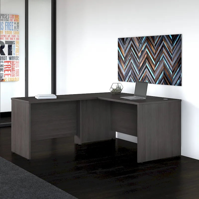 Studio C 60W L Shaped Desk with 42W Return by Bush Business Furniture