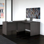 Studio C 60W L Shaped Desk with 42W Return by Bush Business Furniture
