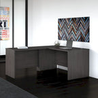 Studio C 60W L Shaped Desk with 42W Return by Bush Business Furniture