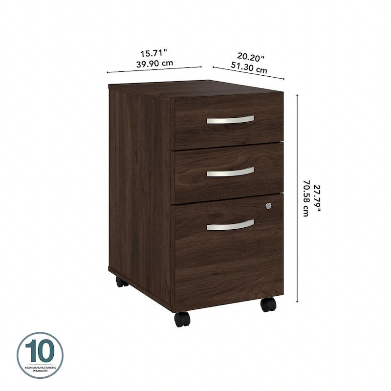 Bush Business Furniture Studio C 3 Drawer Storage File Cabinet
