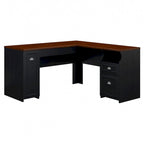 Fairview 60W L Shaped Desk with Drawers and Storage by Bush Furniture