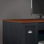 Fairview 60W L Shaped Desk with Drawers and Storage by Bush Furniture