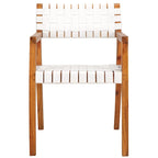 Gerda Woven Leather Dining Room Chair - 22.1 W x 20.9 L x 31.9 H - 22Wx21Dx32H