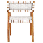 Gerda Woven Leather Dining Room Chair - 22.1 W x 20.9 L x 31.9 H - 22Wx21Dx32H