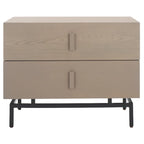 Herschel Grey/ Black Storage Cabinet - 28W x 18D x 22H