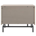 Herschel Grey/ Black Storage Cabinet - 28W x 18D x 22H