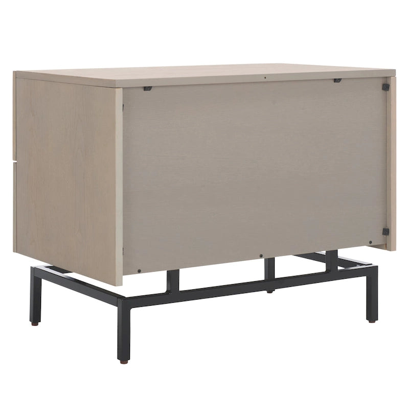 Herschel Grey/ Black Storage Cabinet - 28W x 18D x 22H