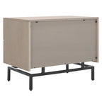 Herschel Grey/ Black Storage Cabinet - 28W x 18D x 22H