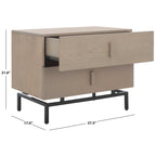 Herschel Grey/ Black Storage Cabinet - 28W x 18D x 22H