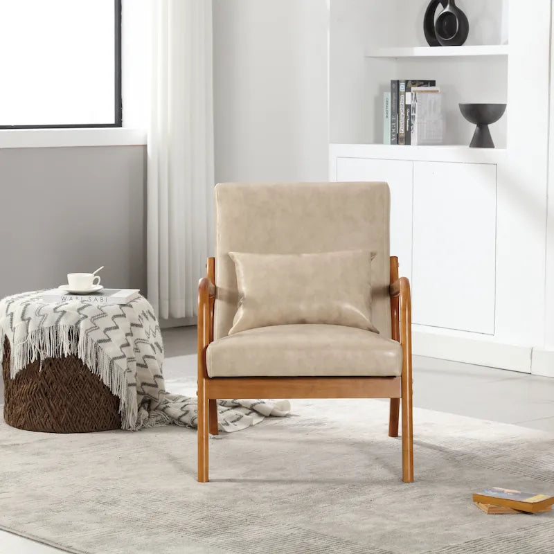 GDFStudio - Olivia Velvet Upholstered Accent Chair with Solid Wood Frame and Comfortable Cushion