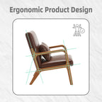 GDFStudio - Olivia Velvet Upholstered Accent Chair with Solid Wood Frame and Comfortable Cushion