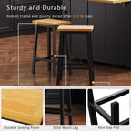Frost 53inch Large Kitchen Island with Drop Leaf