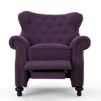 Roomfitters Accented Push Back Recliner Chair with Rolled Arms, Enjoy Cocooning Comfort