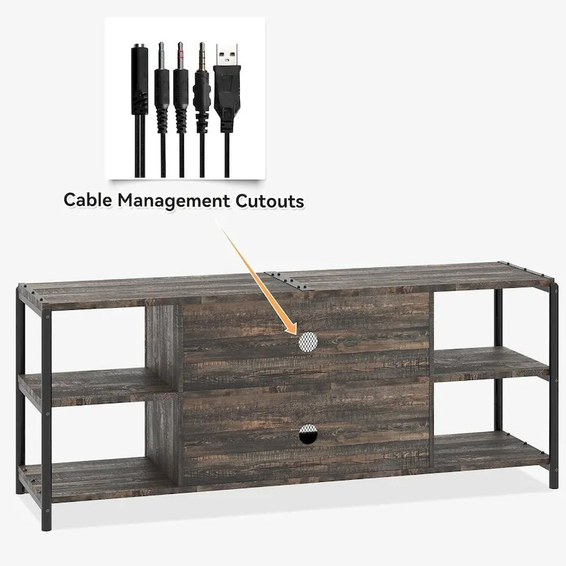 65-Inch Long Wooden TV Stand