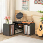 Costway 2 PCS Adjustable TV Stands with Storage Cubes for TVs up to 55 - See Details