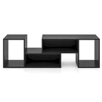 Costway 2 PCS Adjustable TV Stands with Storage Cubes for TVs up to 55 - See Details