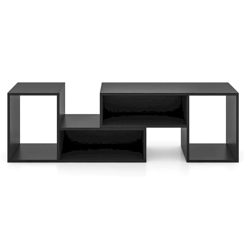 Costway 2 PCS Adjustable TV Stands with Storage Cubes for TVs up to 55 - See Details