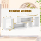 Costway 2 PCS Adjustable TV Stands with Storage Cubes for TVs up to 55 - See Details