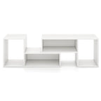 Costway 2 PCS Adjustable TV Stands with Storage Cubes for TVs up to 55 - See Details