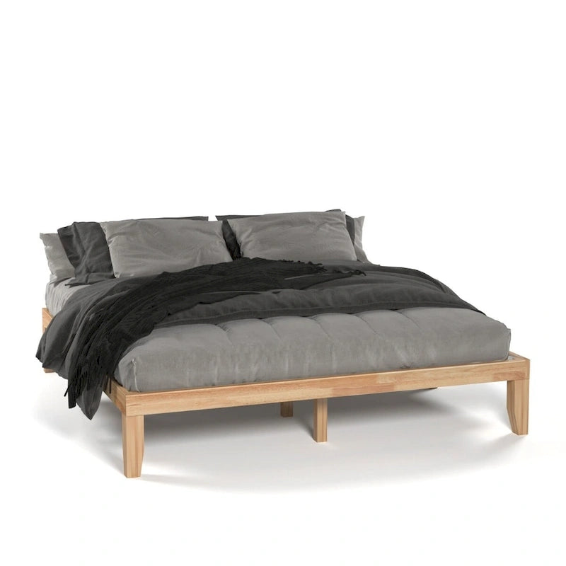 Costway King Size 14 Wooden Bed Frame Mattress Platform Wood Slats