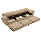 119 Velvet 4-Seater Sofa with Storage - Flexible Design And Luxurious Comfort