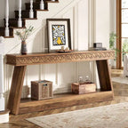 70.87-Inch Extra Long Entryway Table, 2-Tier Narrow Console Table with Storage - 70.87D x 11.81W x 31.5H