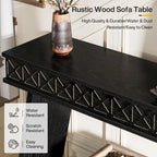 70.87-Inch Extra Long Entryway Table, 2-Tier Narrow Console Table with Storage - 70.87D x 11.81W x 31.5H