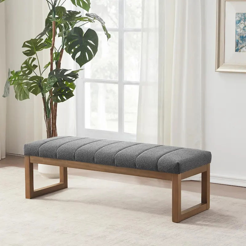 45 Entryway Upholstered Bench Shoe Rack Bench