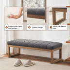 45 Entryway Upholstered Bench Shoe Rack Bench