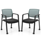 Conference Chairs Set of 2/4 Stackable Office Guest Mesh Chair