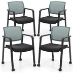 Conference Chairs Set of 2/4 Stackable Office Guest Mesh Chair