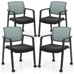 Conference Chairs Set of 2/4 Stackable Office Guest Mesh Chair