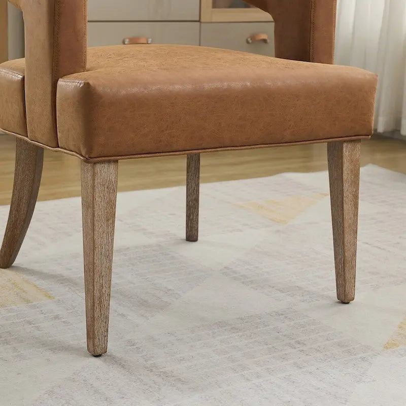 25.79 Wide Modern Barrel Open Back Upholstered Accent Chair