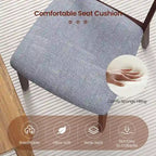 Gymax Upholstered Dining Chair Set of 4 Armless Cushioned Seat Hollow