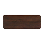 Modern Solid Wood Entryway Console Table with Fluted Design & Storage