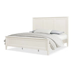 Arlena Classic Modern Solid Wood Panel Bed
