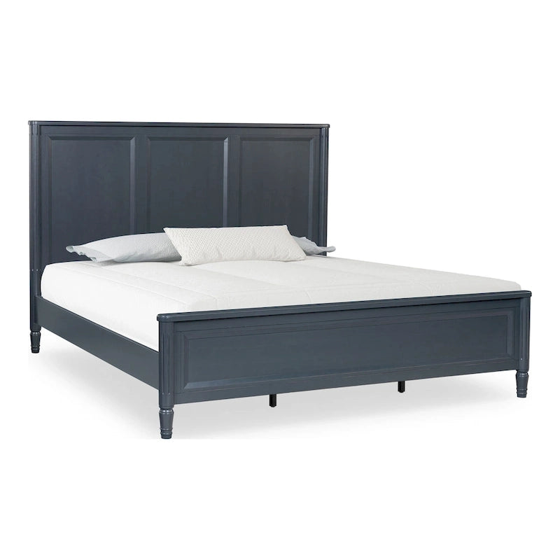 Arlena Classic Modern Solid Wood Panel Bed