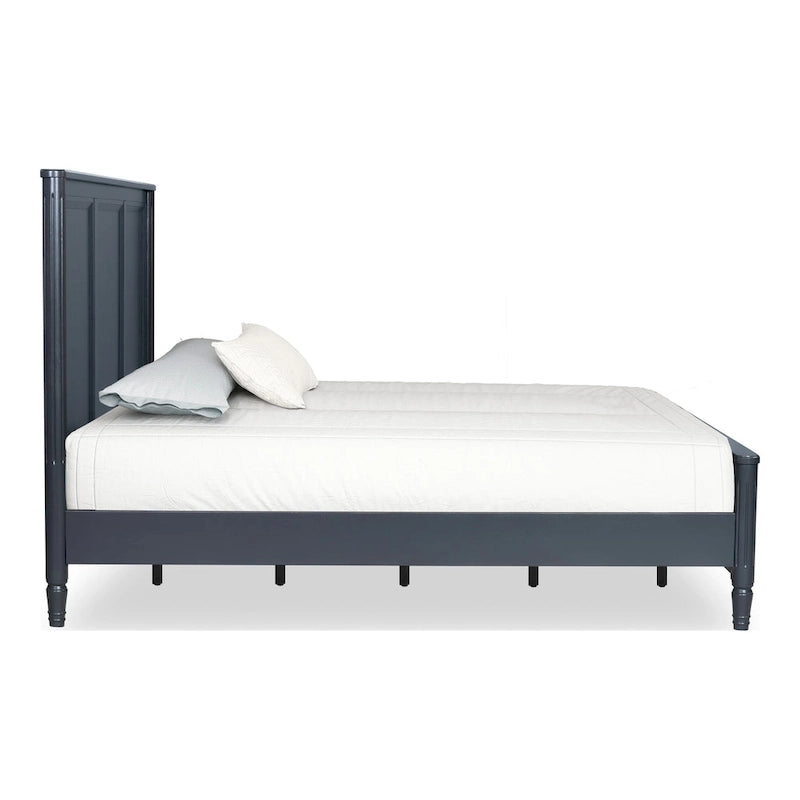 Arlena Classic Modern Solid Wood Panel Bed