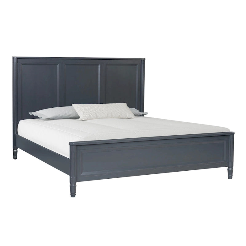 Arlena Classic Modern Solid Wood Panel Bed