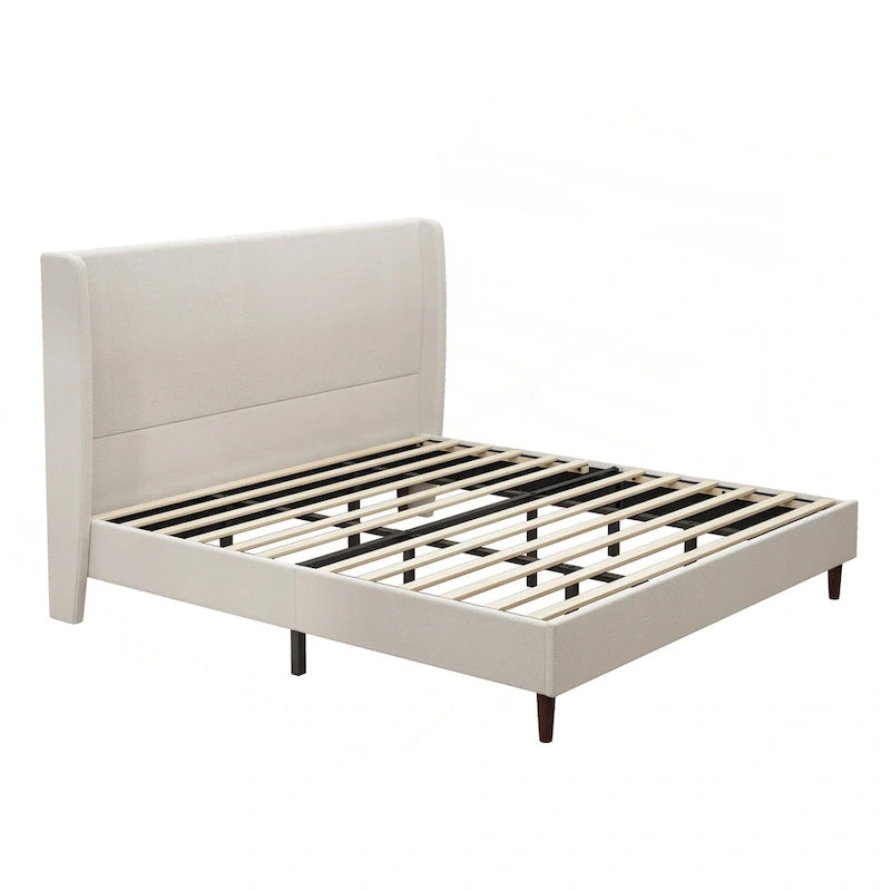 Luxurious Upholstered King Bed Frame with Exceptional Support
