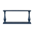 Vase-Leg Design Console Table Narrow Entryway Table Sofa Side Table with Bottom Shelf