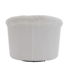 Velvet Swivel Chair with Ottoman, 360 Rotation & 300lb Capacity